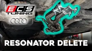 14-17 Audi SQ5 B8 3.0T ECS X-Pipe (удаление резонатора)
