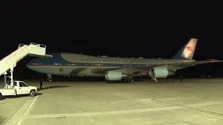 President Donald J. Trump lands at Atlantic City International Airport, N.J. enroute to Cape...