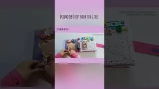 Dollhouse Quiet Book for Girls, Felt Doll Pretend Play Hairstyle Knitting Hair Braids #shorts #books