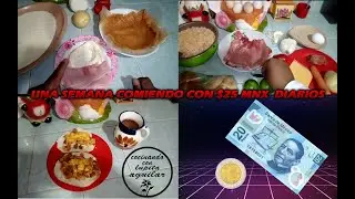 MENU SEMANAL 😨con solo $25 pesos MXN Diarios🍛 (una persona)