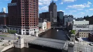 Summer in Milwaukee from a bird's-eye view