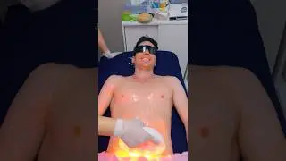 ASMR: Удаление волос на теле с помощью бритья и японского лазера IPL #shorts