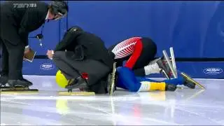 2015 Canada Winter Games, Short Track: Aidan's 500 Final with crash