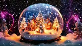Enchanted Winter Snow Globe ❄️ Magical Christmas Ambience with Snowfall Sounds & Cozy Vibes