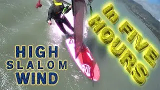 High Wind Slalom in FIVE hours - Part #2 - on Fanatic Falcon 89, NeilPryde EVOX 5.2