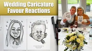Wedding Caricature Favour Reactions