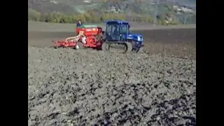 TK 4060 New Holland con seminatrice gaspardo semina 2015 coriandolo