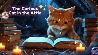 The Curious Cat in the Attic 🐱✨ | A Cozy Bedtime Story for Kids | Non-Stimulating | Moonbeam Tale
