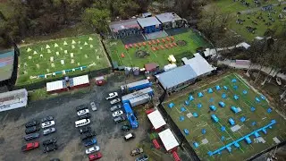 Capital Combat zone drone view