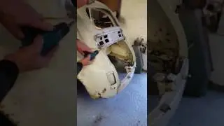 How to drill out spot welds.