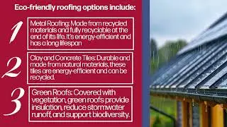 🏠🌿 Eco-Friendly Roofing Options for Your Home!