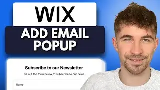 Как добавить всплывающее окно электронной почты в Wix (2025)