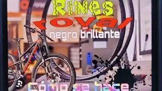 Así Pinte rines roval en negro mate y letras negro brillante