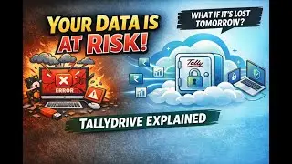 If Your Tally Data Is Lost Tomorrow, What Will You Do? (TallyDrive Explained)