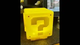 Super Mario Mini Question Block Lamp with Sound