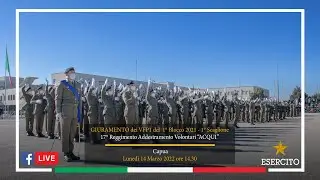 Giuramento dei VFP1 del 1° blocco 2021 - 1° scaglione - 17° RAV 