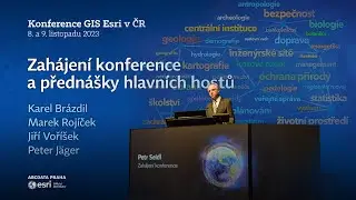Zahájení konference GIS Esri 2023 a přednášky hlavních řečníků