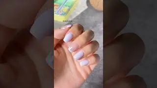 Ever tried with a v cut French tip nails dipping !? 💅✨follow my step by step tutorial #frenchnails