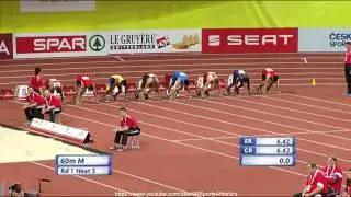 European Indoor Championships Prague - Julian Reus 6.62 - Men's 60 Metres Heat 5