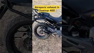 Akrapovic exhaust in Dominar 400 #satturimaheshgoud #akrapovic #dominar400