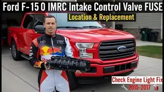 Ford F-150 IMRC Intake Runner Control Valve FUSE Location & Replacement (Check Engine Light Fix)