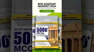 BPSC Assistant Architect Book - 5000 Plus MCQs |  Pre-Order Now! #shorts #bpsc