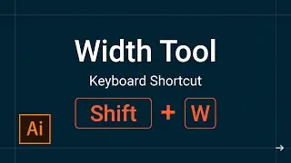Illustrator tutorials for beginners 13 | Width Tool | how to use Width Tool