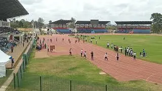 School kids racing 100m at Ulinzi Stadium