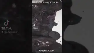 Leftover from last Acrylic pouring art #acrylicpouring #acrylicpour #pouringmedium #artsysister