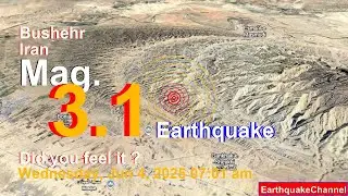 104 km Southeast of Bushehr, Bushehr, Iran Earthquake today now