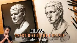 How To Draw Freehand Portrait For Beginners In Hindi