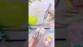 Manual Stainless Steel Egg Beater 🥚 | Easy Kitchen Mixer for Eggs & Cream #handblender
