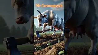 This cow is very hardworking#Viral#youtubeshorts#video#view#viral#video#viral#songs#Mr Cartoonpsych