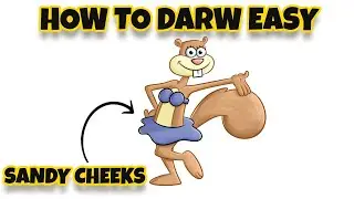 How to Draw Sandy Cheeks from Spongebob Squarepants | Mady Arts