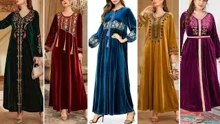 Velvet Frock Design For Woman || Velvet Dress Designs 2025.