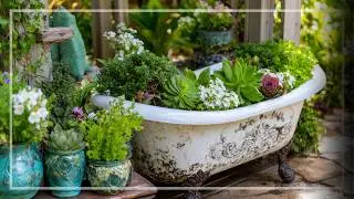 Vintage Meets Modern: Genius Recycled Junk Ideas to Transform Small Garden Outdoor Spaces
