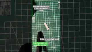 Keychain-compatible SIM Card Ejector Tool Holder design made by MevPrints!