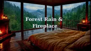 Cinematic Rainy Forest View | Cozy Japanese Cabin Room