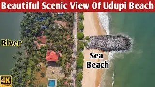 malpe beach udupi | karnataka tourist places | udupi | udupi beach | udupi beach drone view #vlog