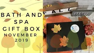 Bath and Spa Gift Box November Box Unboxing