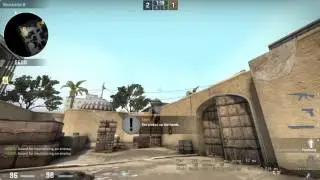 CSGO Clutch de_dust2 1on2 (4k) ak-47 B-take