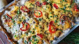 Creamy Mushroom Potatoe Bake