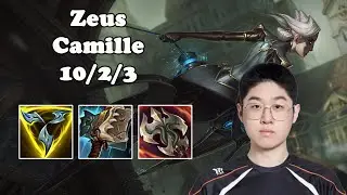🔥 Zeus Camille Top | KR Challenger Solo Queue | Patch 25.08 | League of Legends 🔥