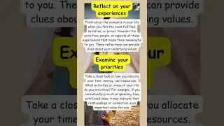 How to identify personal values 😇 #shorts