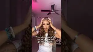 Lookin the #gluelesswig So perfection of this honey blonde curly hair #geniuswigs #blackgirlmagic