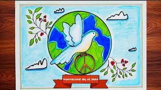 International day of peace Drawing|Peace Day Drawing| How to draw International day of Peace Drawing