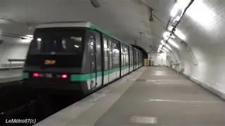 RATP Paris Métro MP89 sur Ligne 4 à Raspail | 5 mai 2018