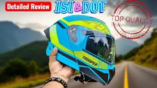 Studds Trooper DV D1 review || Studds Trooper DV D1 ISI and DOT certified helmet