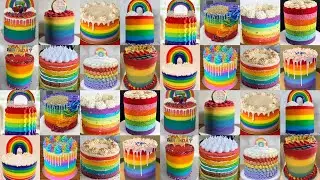 🌈Birthday Recipe Ideas/Cake Birthday/Cake Design For Birthday/Rainbow Cake/Rainbow Cake Design/Cake