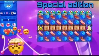 New Blue Candies special level | Candy crush saga special level 198 | @CCS_HCR